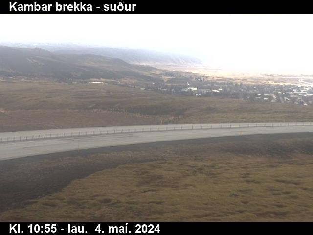 Webcam Kambar brekka, Hveragerði, Suðurland, Island