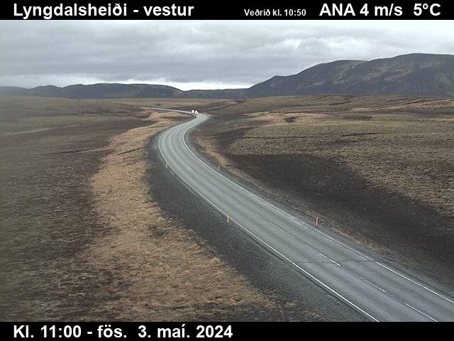 Webcam Lyngdalsheiði, Bláskógabyggð, Suðurland, Island