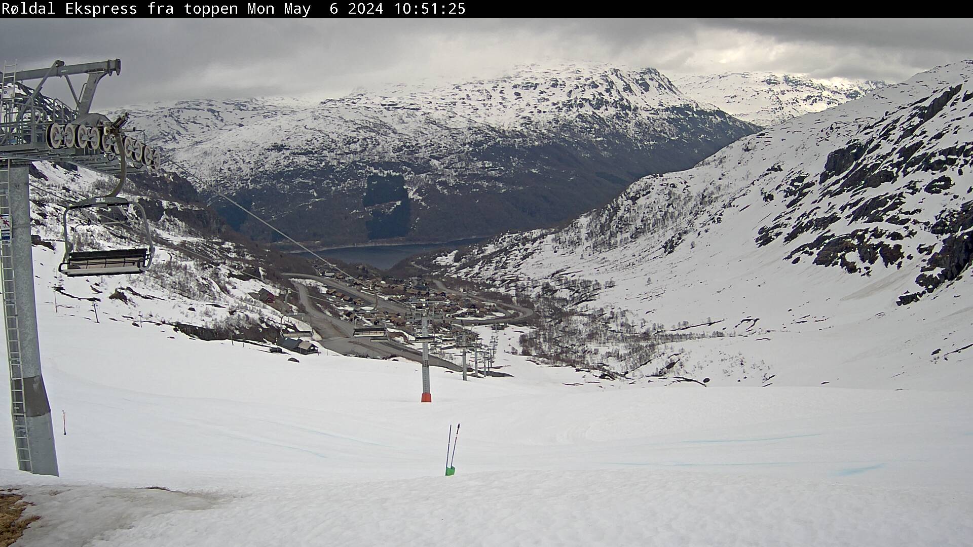 Webcam Røldal skisenter, Odda, Hordaland, Norwegen